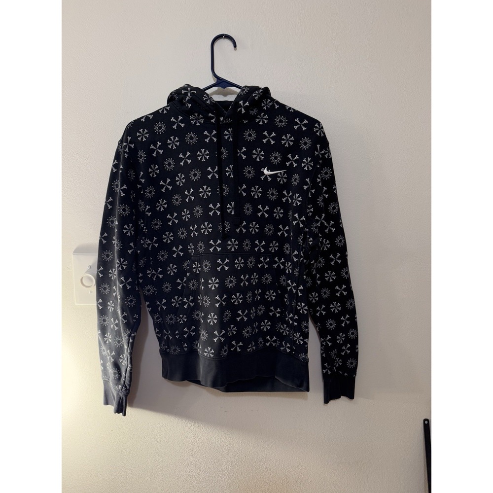 Nike Vintage Monogram Black Oversized Hoodie Size XS